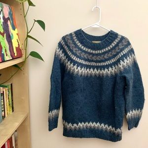 Vintage Shetland wool sweater, M